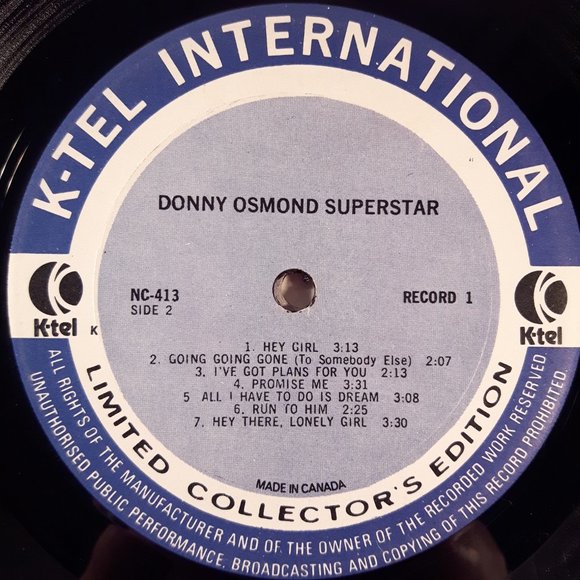 Donny Osmond - Superstar - Vinyl 2 LP Record - Picture 5 of 7